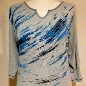 CJ Banks 3/4 sleeve top size 3X
